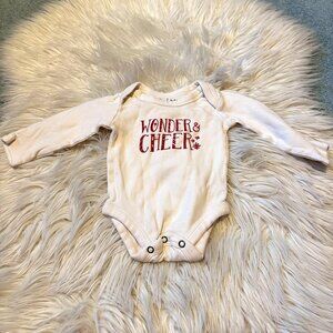 Finn + Emma Wonder & Cheer onesie size 0-3 months